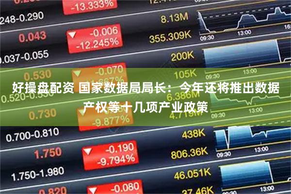 好操盘配资 国家数据局局长：今年还将推出数据产权等十几项产业政策