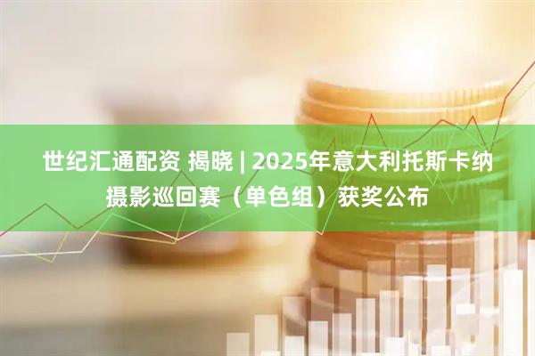 世纪汇通配资 揭晓 | 2025年意大利托斯卡纳摄影巡回赛（单色组）获奖公布