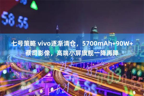 七号策略 vivo逐渐清仓，5700mAh+90W+蔡司影像，高端小屏旗舰一降再降