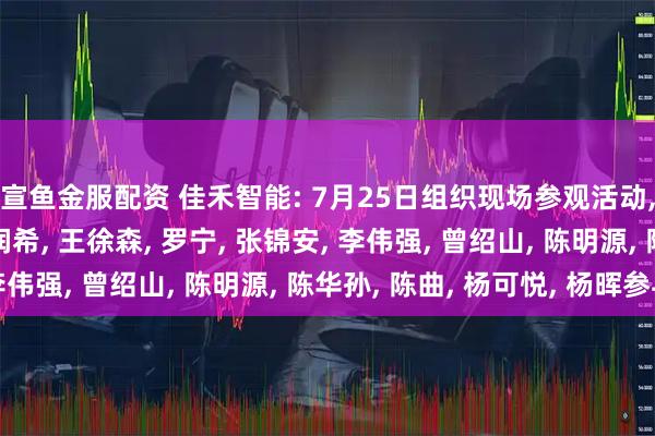宣鱼金服配资 佳禾智能: 7月25日组织现场参观活动, 中国银河证券、郑润希, 王徐森, 罗宁, 张锦安, 李伟强, 曾绍山, 陈明源, 陈华孙, 陈曲, 杨可悦, 杨晖参与